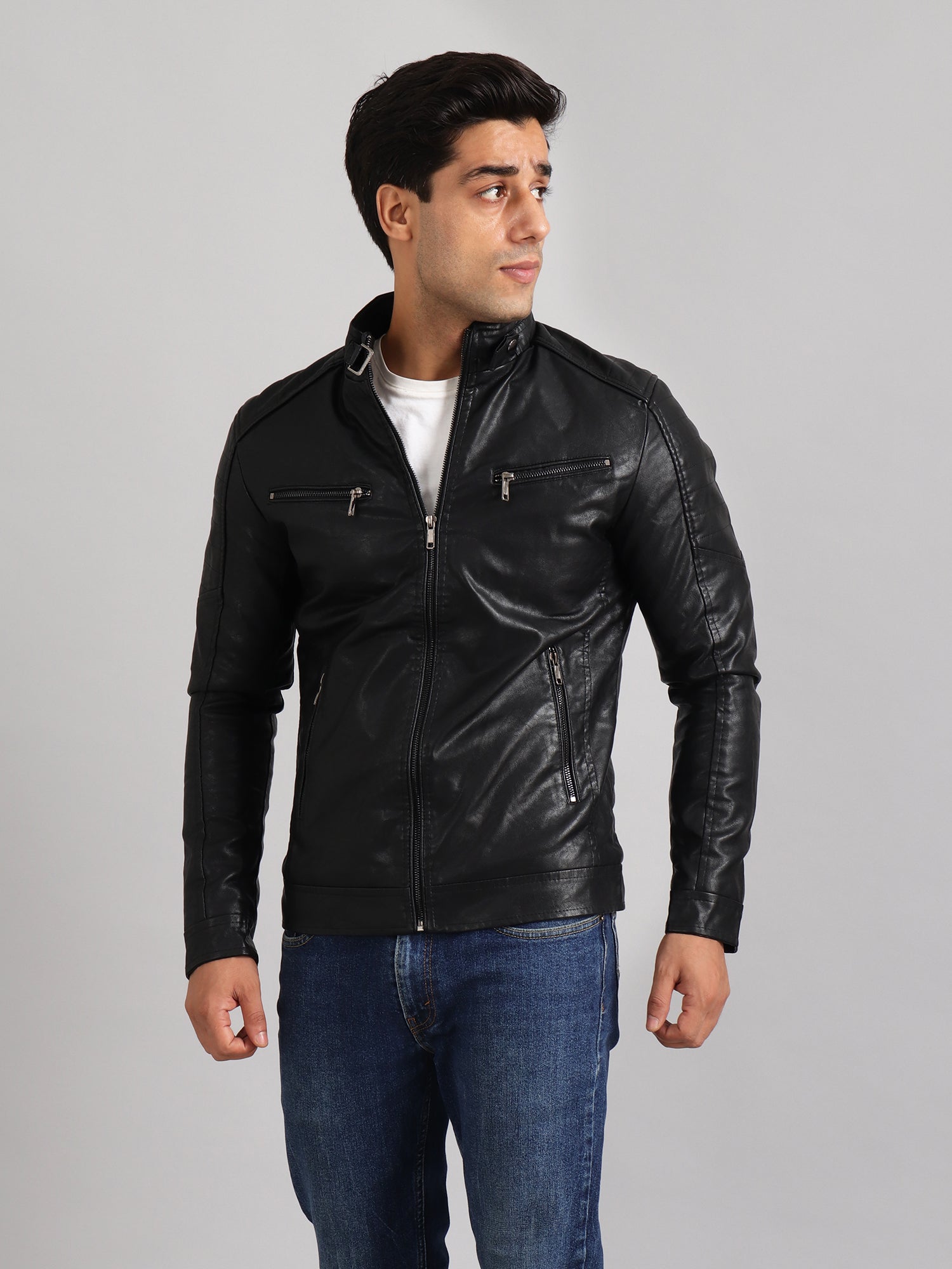 Pure Leather Jacket Men