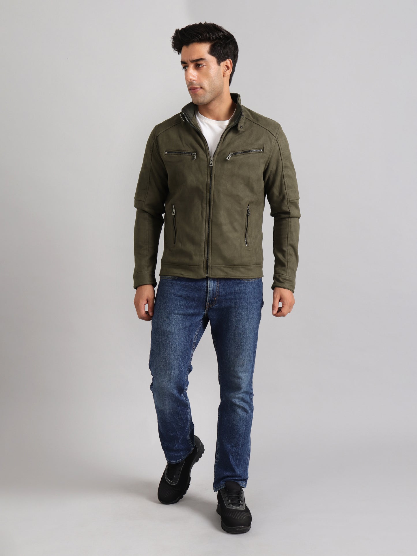 Suede Men's Winter Jacket