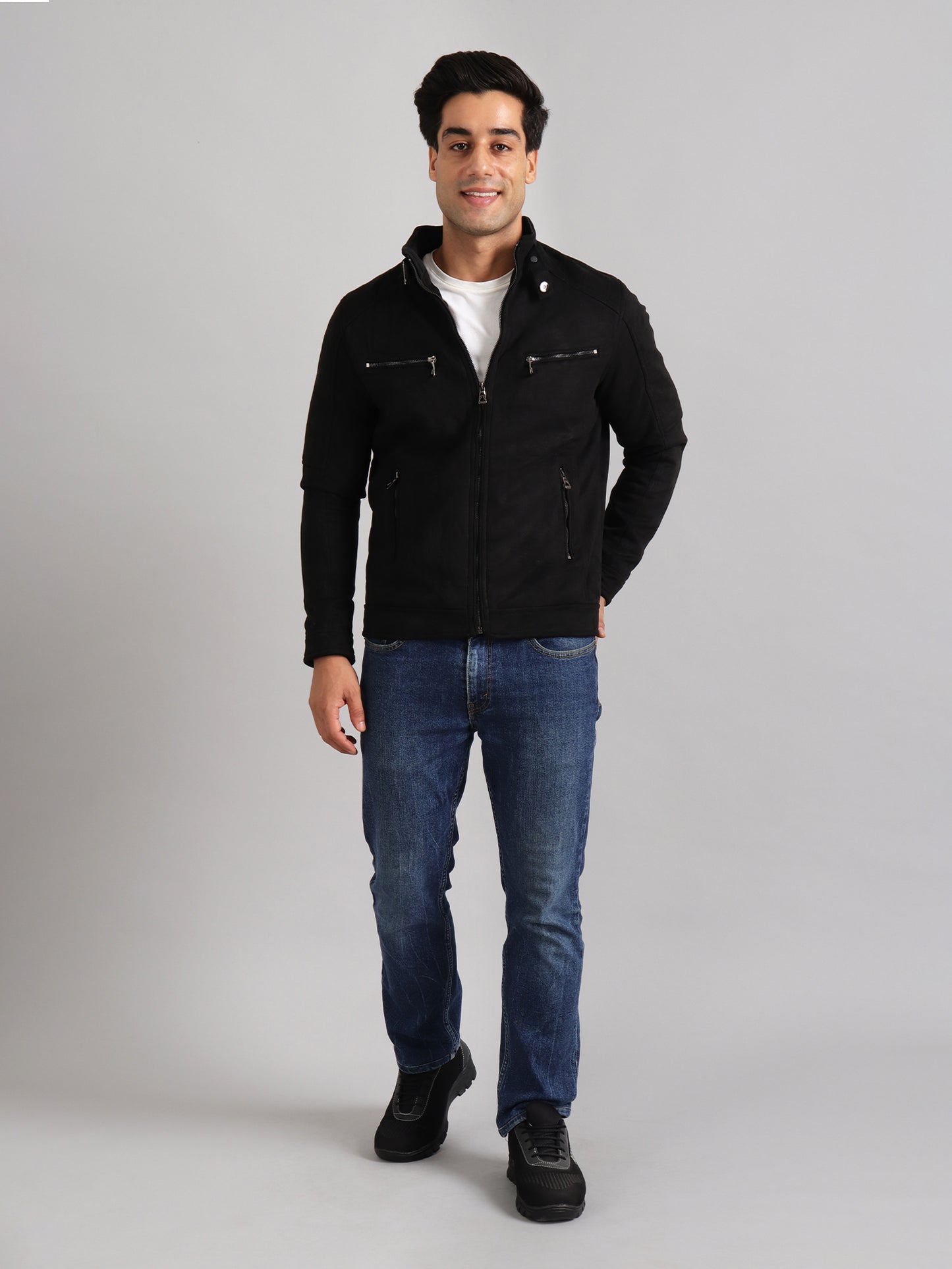 Suede Men's Winter Jacket