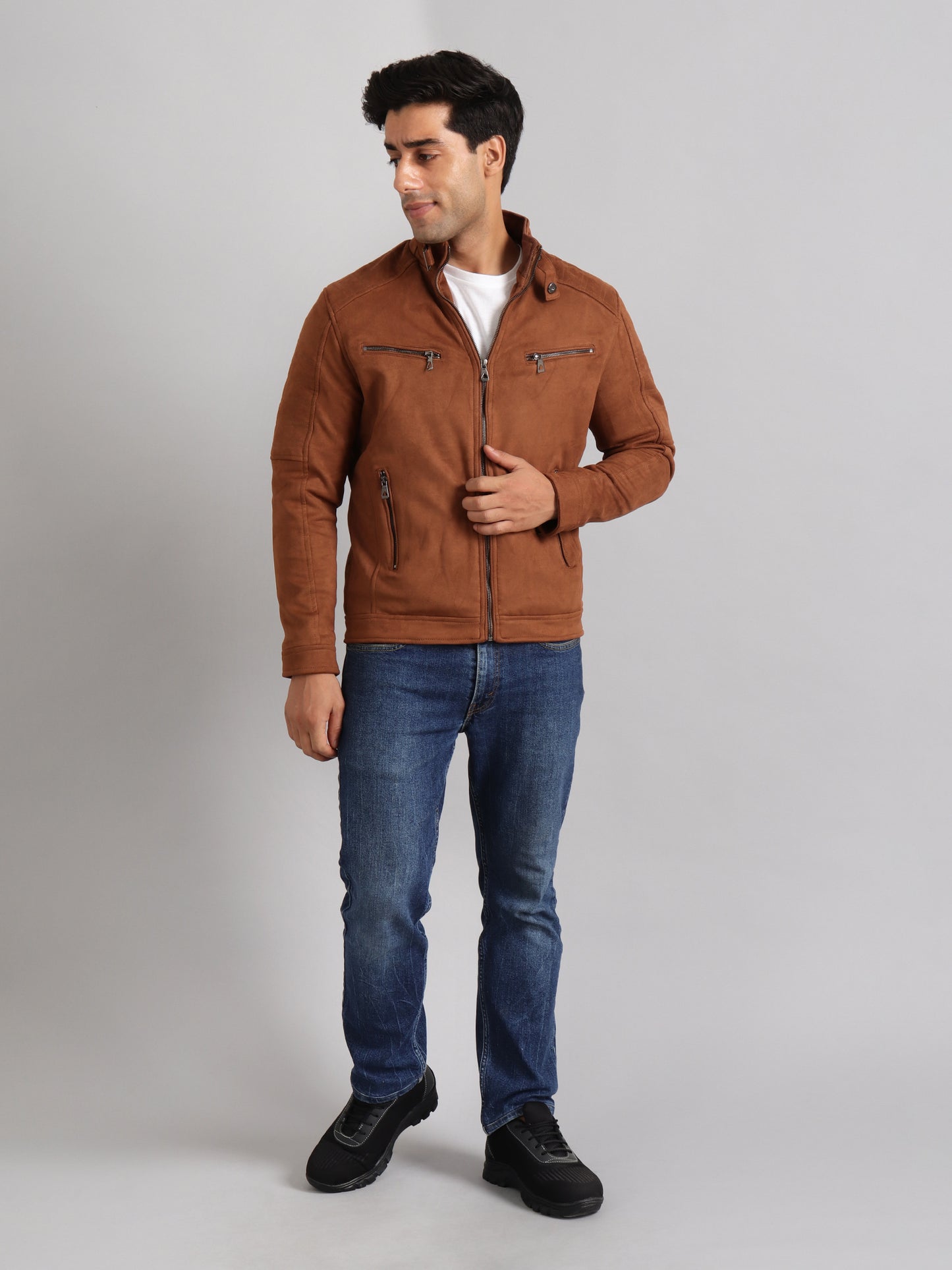 Suede Men's Winter Jacket