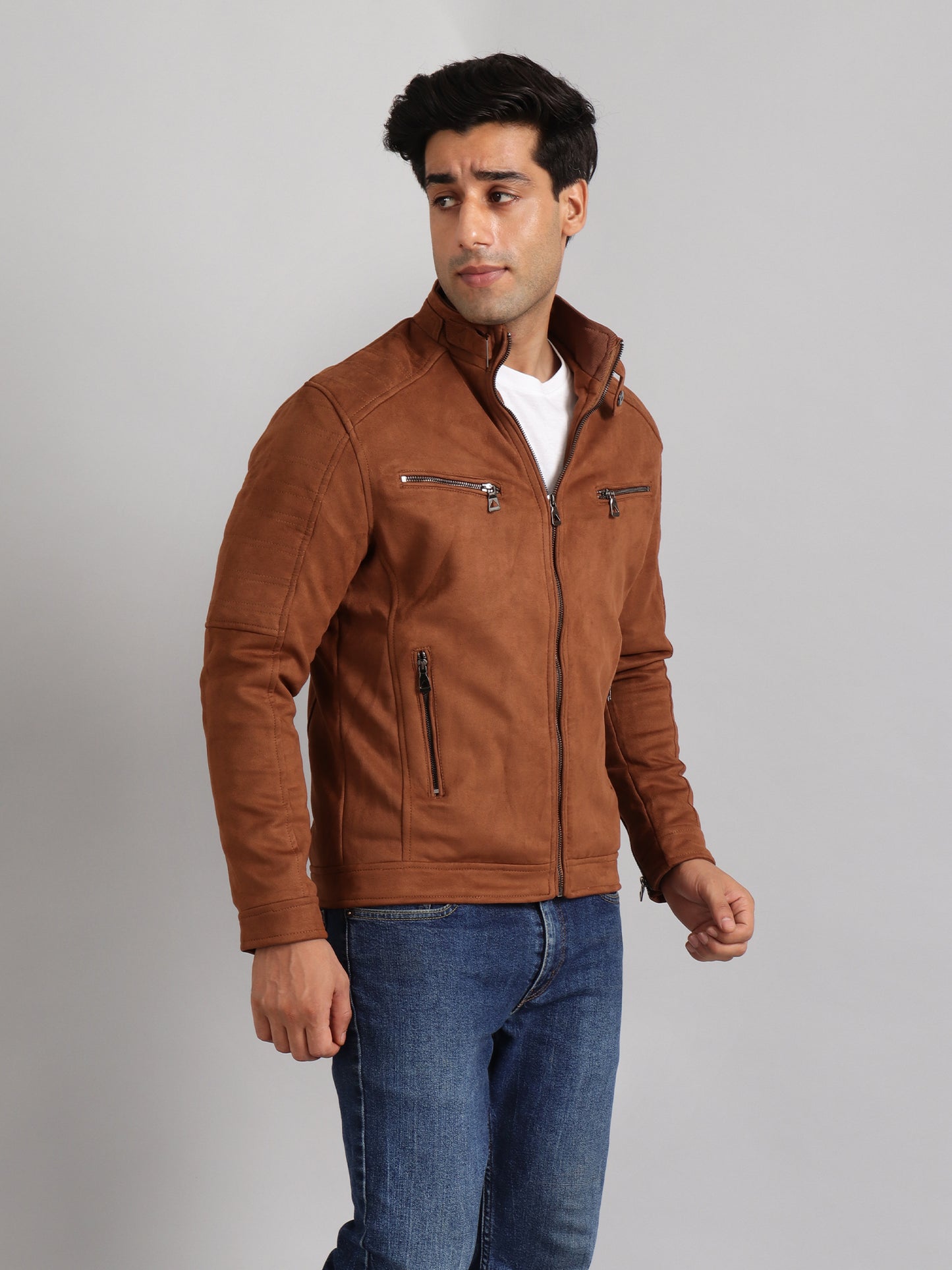 Suede Men's Winter Jacket