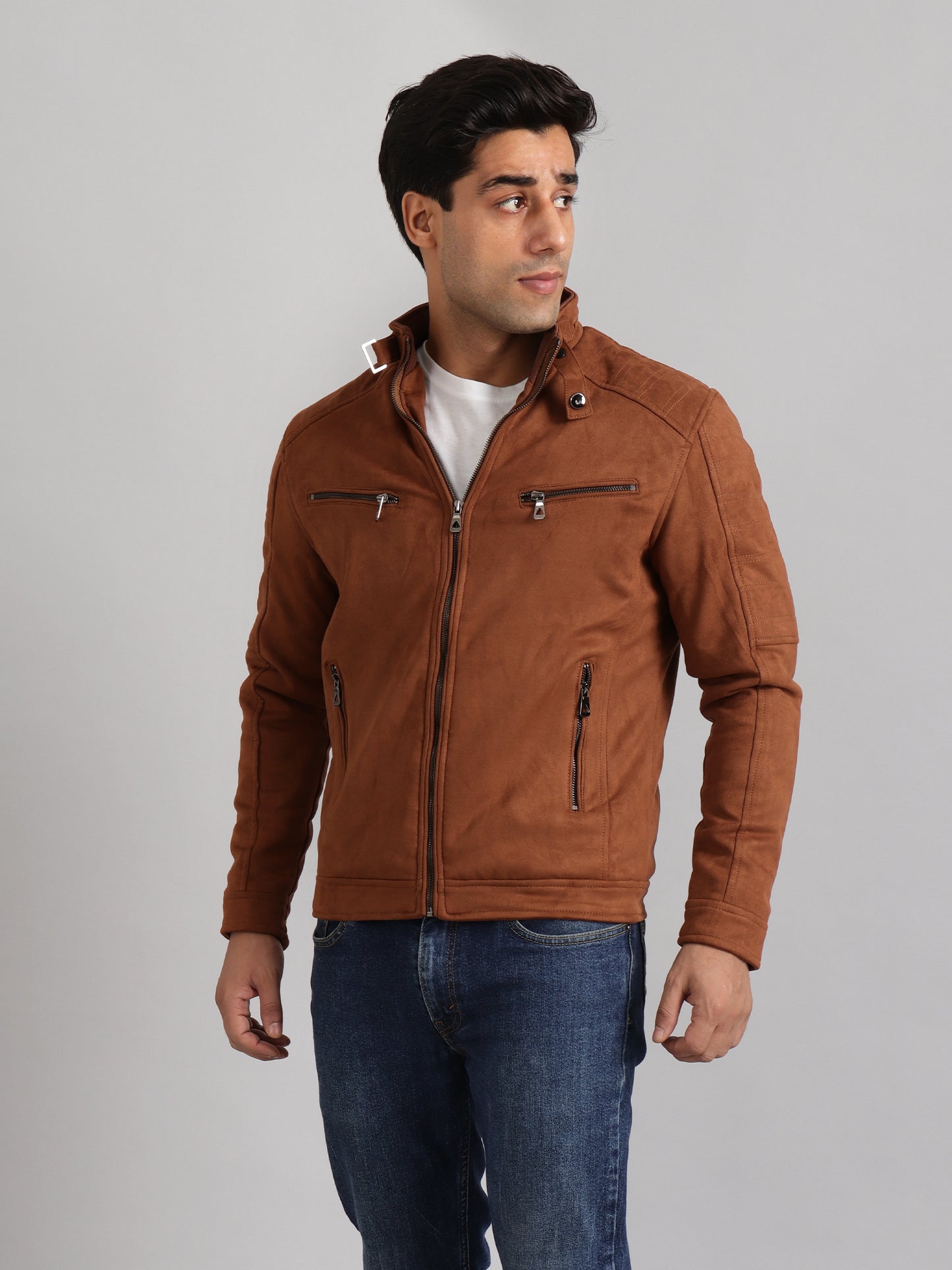 Suede Men's Winter Jacket