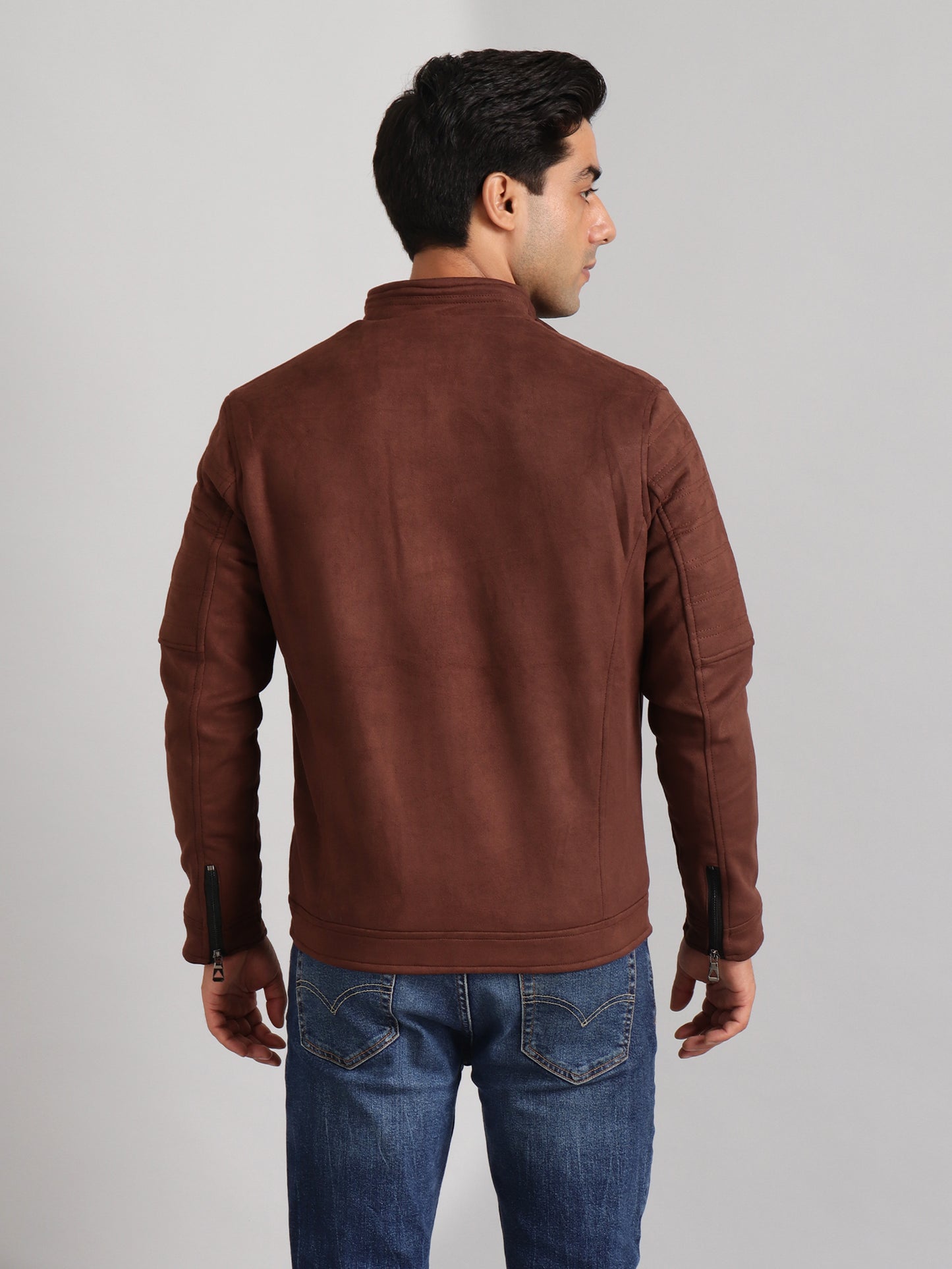 Suede Men's Winter Jacket