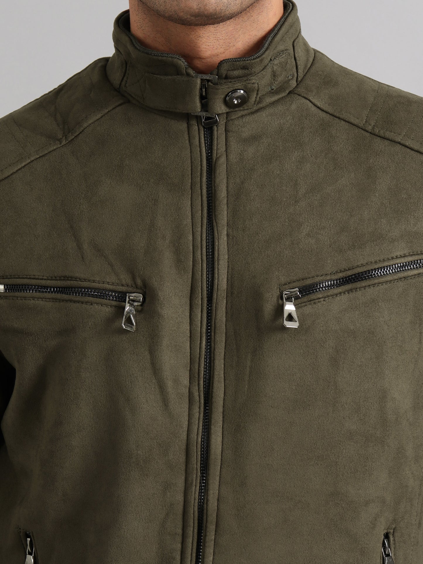 Suede Men's Winter Jacket